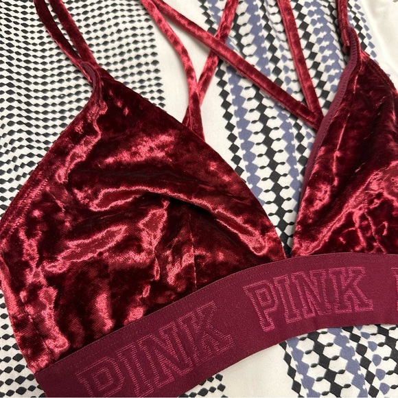 Victoria’s Secret PINK Velvet Triangle Bralette - Picture 5 of 12